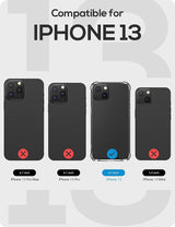 Shockproof Transparent Back Cover Case Compatible with iPhone 13