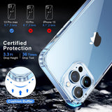Hybrid Camera and Drop Protection Back Cover Case for iPhone 13 Pro Max